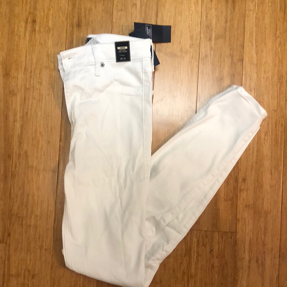 Abercrombie white Simone high rise Jean leggings